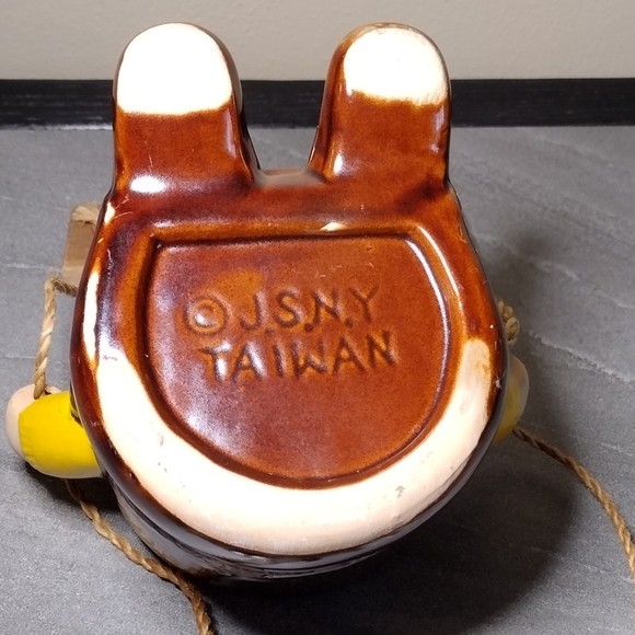 Vintage JSNY Taiwan Girl and Boy on a Swing Planters Set/2 - Picture 8 of 16